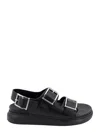 Alexander Mcqueen Alexander Mc Queen Black Leather Sandal In Black