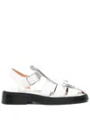 Alexander Mcqueen Sandalen Aus Leder In Weiss