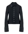 Alexander Mcqueen Leather Shirt In Black