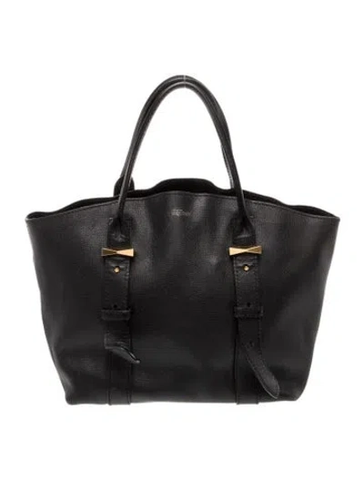 Pre-owned Alexander Mcqueen Leather Shoulder Bag In Black