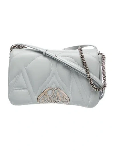 Pre-owned Alexander Mcqueen Leather Shoulder Bag In Blue