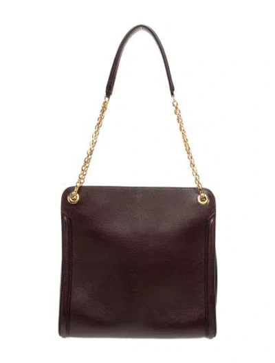 Pre-owned Alexander Mcqueen Leather Shoulder Bag In Brown