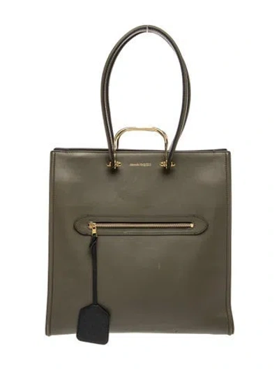 Pre-owned Alexander Mcqueen Leather Shoulder Bag In Green