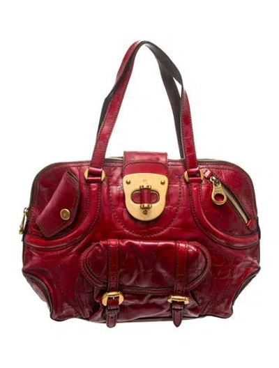 Pre-owned Alexander Mcqueen Leather Shoulder Bag In Red