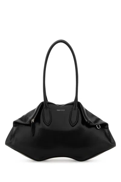 Alexander Mcqueen Leather Shoulder Shoulder Bag In Black
