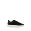 Alexander Mcqueen Black Low Top Sneakers With Chunky Sole In Leather Man In Black