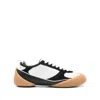 Alexander Mcqueen Oversized Calfskin Sneakers With Distinctive Rounded Sole In Multi