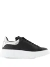 Alexander Mcqueen Men Low-top Leather Sneakers In Animal Print