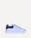 Alexander Mcqueen Leather Platform Sneakers Perforated Detailing In White