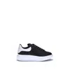 Alexander Mcqueen Black Low Top Sneakers With Chunky Sole And Contrasting Heel In Leather Man In Black
