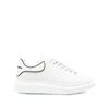 Alexander Mcqueen White Sneakers With Logo Lettering On The Rear And Oversize Sole In Leather Man