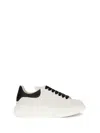 Alexander Mcqueen Leather Sneakers With Contrasting Heel Tab