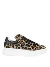 Alexander Mcqueen Oversized Sneakers In Animal Print