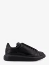 Alexander Mcqueen Black Oversize Sneakers With Logo Lettering On The Heel In Leather Man In Black
