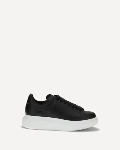 Alexander Mcqueen Leather Sneakers In Black