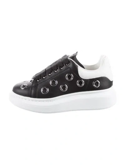 Pre-owned Alexander Mcqueen Babies' Leather Sneakers In Black