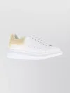 Alexander Mcqueen Mcqueen Oversize Genuine Shearling Trim Sneaker In White