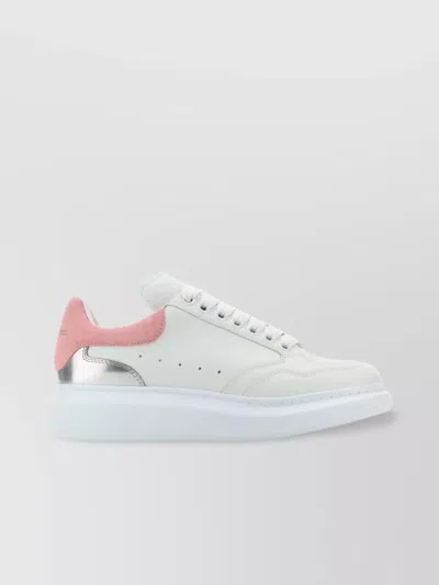 ALEXANDER MCQUEEN LEATHER SNEAKERS HEEL SUEDE