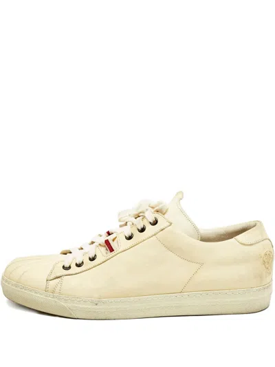 Pre-owned Alexander Mcqueen Leather Sneakers In Neutral