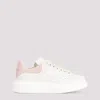 Alexander Mcqueen Leather Sneakers In Off White/pink