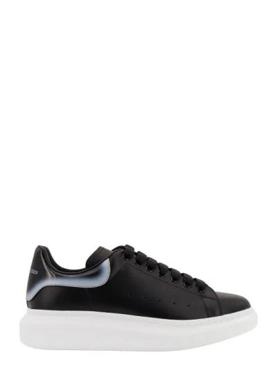 Alexander Mcqueen Leather Sneakers With Back Degrad Effect In Black