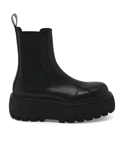 ALEXANDER MCQUEEN LEATHER SOFA CHELSEA BOOTS