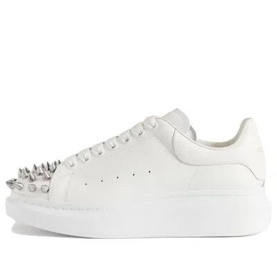 Alexander Mcqueen Leather Spike Larry Sneakers 'white'