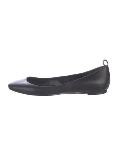 Pre-owned Alexander Mcqueen Leather Studded Accents Ballet Flats In Blue
