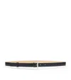 Alexander Mcqueen T-bar Waist Belt In Black