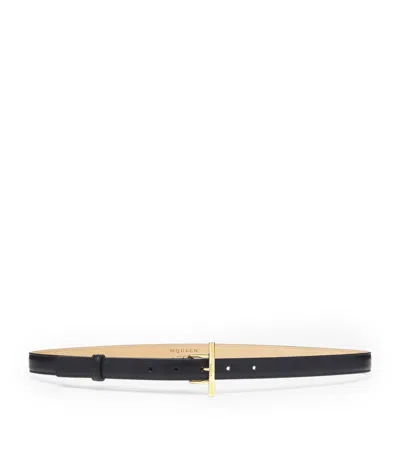 Alexander Mcqueen Mcqueen T-bar Hip Belt In Black