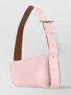 Alexander Mcqueen Pink Leather Sling T-bar Crossbody Bag In Pink