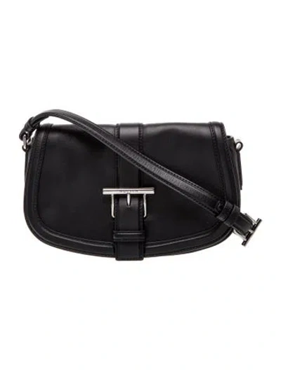 Pre-owned Alexander Mcqueen Leather T Bar Satchel In Black