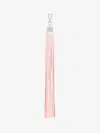 Alexander Mcqueen Leather Tassel Charm In Pink
