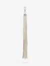 Alexander Mcqueen Mcqueen Leather Tassel Bag Charm In Cream