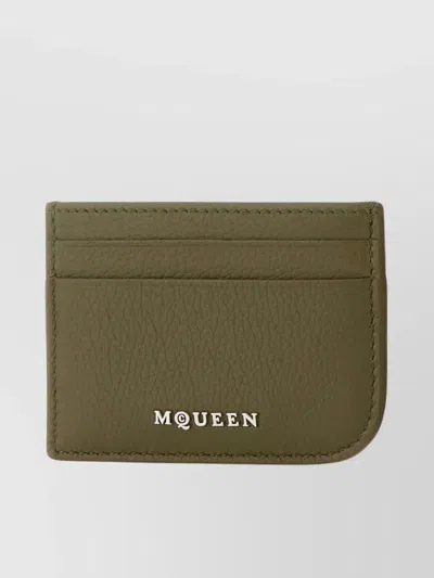 Alexander Mcqueen Leather Textured Card Holder