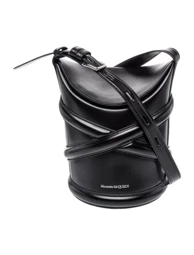 Pre-owned Alexander Mcqueen Leather The Curve W/ Tags In Black