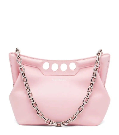 Alexander Mcqueen Women's The Small Peak Leather Shoulder Bag In New Pink