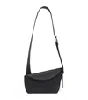 Alexander Mcqueen T-bar Sling Pebbled-leather Shoulder Bag In Black