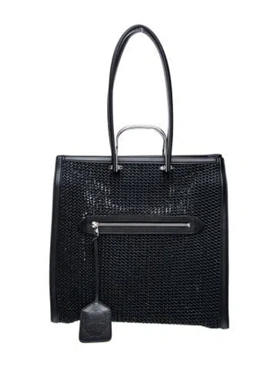 Pre-owned Alexander Mcqueen Leather Tote In Black