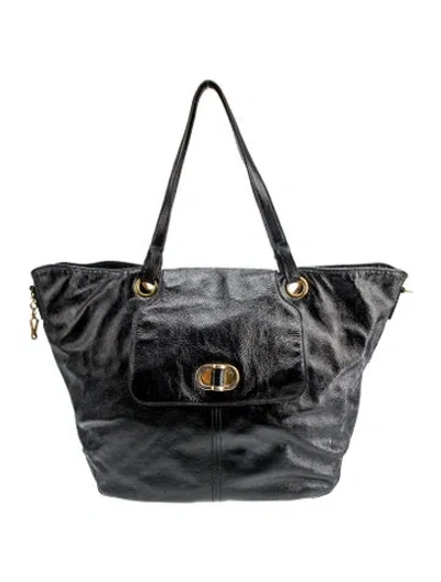 Pre-owned Alexander Mcqueen Leather Tote In Black