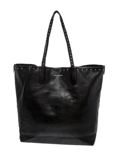 Pre-owned Alexander Mcqueen Leather Tote In Black