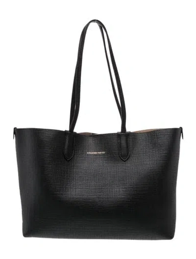 Pre-owned Alexander Mcqueen Leather Tote In Black
