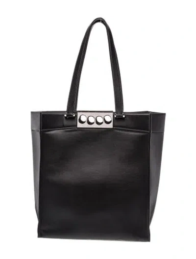 Pre-owned Alexander Mcqueen Leather Tote In Black