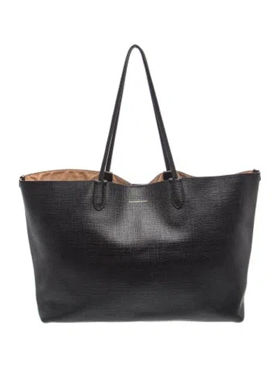 Pre-owned Alexander Mcqueen Leather Tote In Black