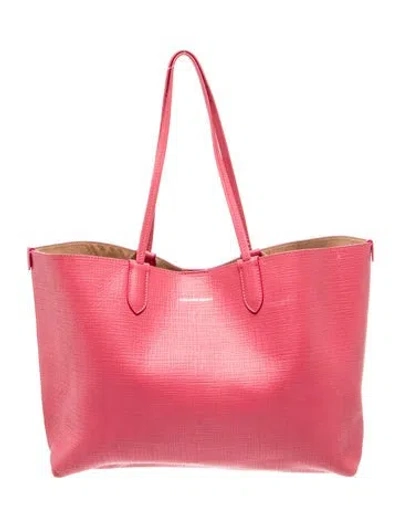 Pre-owned Alexander Mcqueen Leather Tote In Red