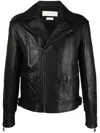 Alexander Mcqueen Zipped Leather Biker Jacket