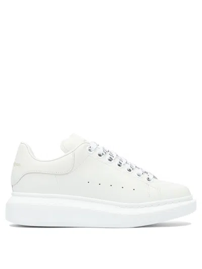 Alexander Mcqueen Leather Upper And Rubber Sole Sneaker In White