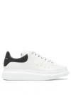 Alexander Mcqueen White And Black Low-top Sneakers With Chunky Sole And Contrasting Heel Tab In Leather Man In White