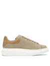Alexander Mcqueen Leather Upper And Rubber Sole Sneaker In Brown