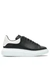 Alexander Mcqueen Black Low Top Sneakers With Chunky Sole And Contrasting Heel In Leather Man In Black